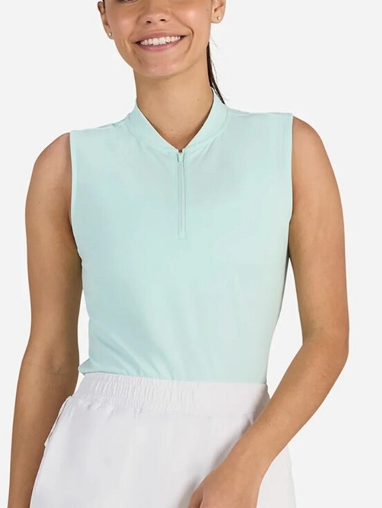 Bad Birdie Tops - Bad Birdie NEW Blade Minty Fresh Green Sleeveless Womens Golf Polo SZ XL Sporty